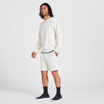 Men's Allbirds R&R Sweat Short Sweatpants White | PAUER54325