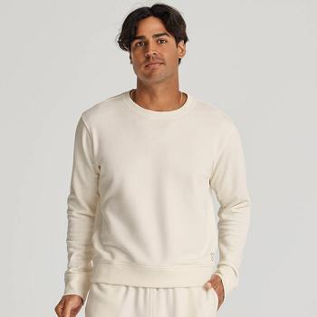 Men's Allbirds R&R Sweatshirt Sweatshirts White | LAUSX12222