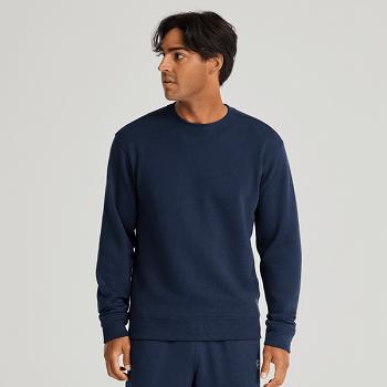 Men's Allbirds R&R Sweatshirt Sweatshirts Navy | SAUVO21354