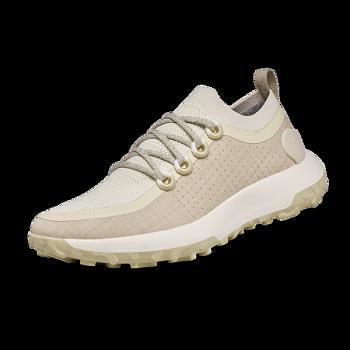 Men's Allbirds Trail Runners SWT Hiking Shoes Beige / White | AUNZX54390