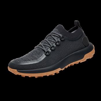 Men's Allbirds Trail Runners SWT Running Shoes Black | PAUER45432