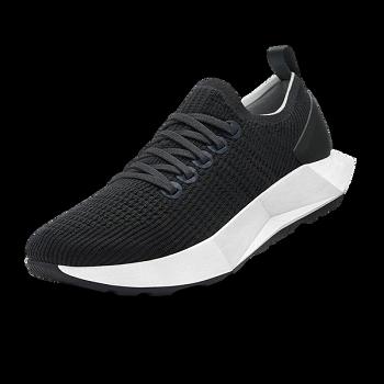 Men's Allbirds Tree Flyers Running Shoes Black | PAUER38069