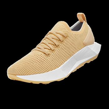 Men's Allbirds Tree Flyers Running Shoes Beige | XAUBH14304