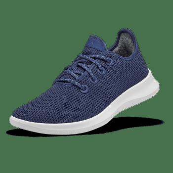 Men's Allbirds Tree Runners Sneakers Blue | ZAUNQ20622