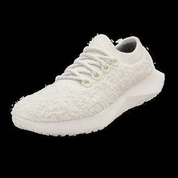 Men's Allbirds Wool Dasher Fluffs Running Shoes White | UAUND57287