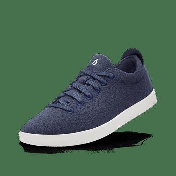 Men's Allbirds Wool Pipers Sneakers Indigo | AUDFL82323