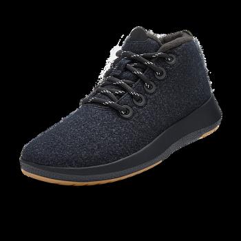 Men's Allbirds Wool Runner-up Mizzles High Tops Black | AUEGJ49650