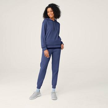 Women's Allbirds R&R Hoodie Sweatshirts Indigo | AUCIF33068