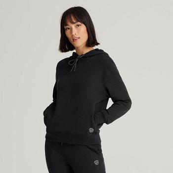 Women's Allbirds R&R Hoodie Sweatshirts Black | MAUHR36365