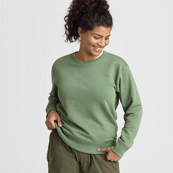 Women's Allbirds R&R Sweatshirt Sweatshirts Green | AUCVG99442