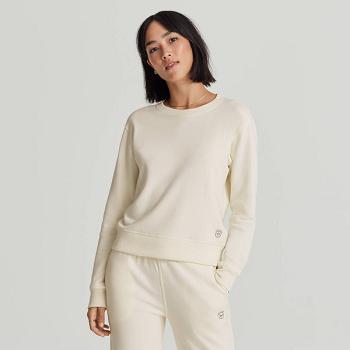 Women's Allbirds R&R Sweatshirt Sweatshirts White | UAUND64109