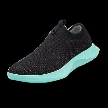 Women's Allbirds Tree Dasher Relay Running Shoes Black / Mint | EAUVG13129