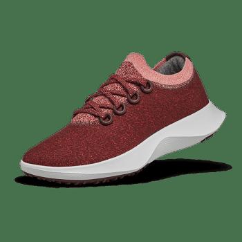 Women's Allbirds Wool Dasher Mizzles Running Shoes Burgundy | ZAUMJ52155