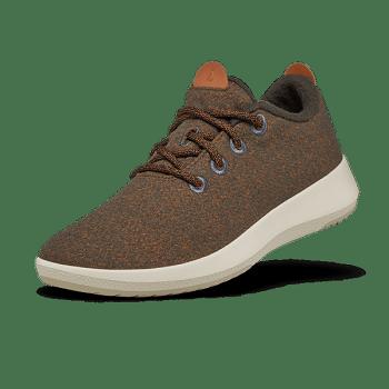 Women's Allbirds Wool Runner Mizzles Sneakers Brown | MAUHR78337