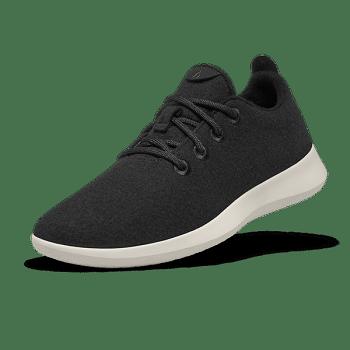 Women's Allbirds Wool Runners Sneakers Black | BAUSO26809