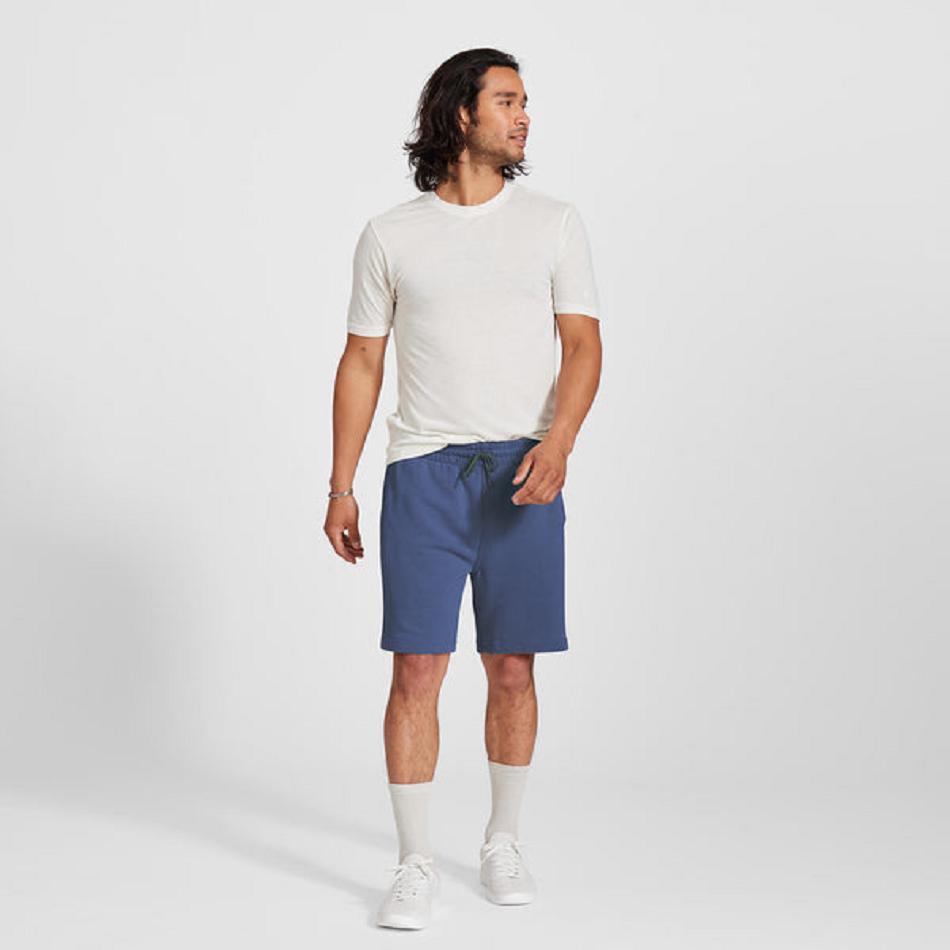 Men's Allbirds R&R Sweat Short Sweatpants Indigo | AUEGJ85935