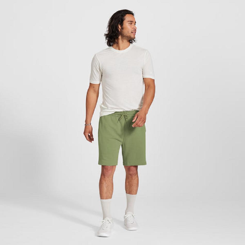 Men's Allbirds R&R Sweat Short Sweatpants Green | BAUSD88221