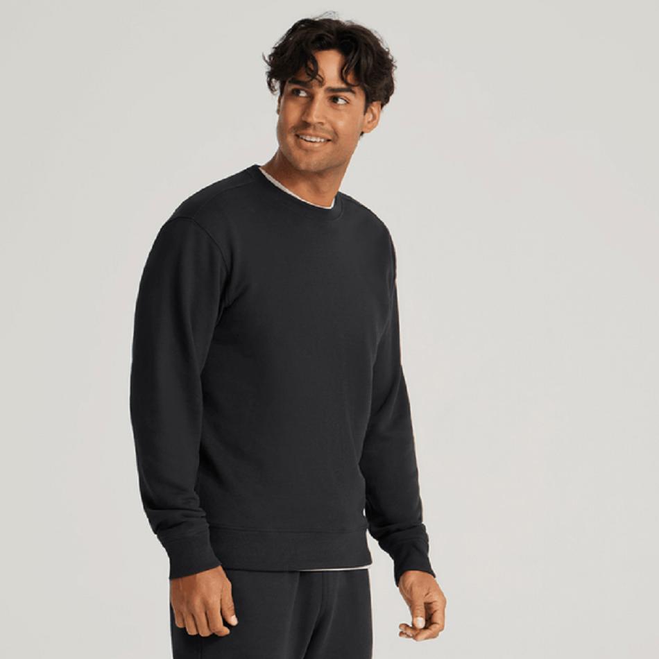 Men\'s Allbirds R&R Sweatshirt Sweatshirts Black | YAUGT29765