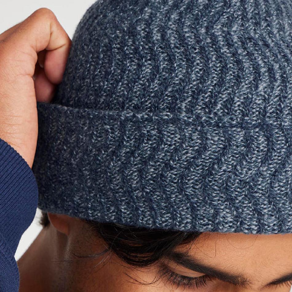 Men's Allbirds The Beanie Hats Indigo | AUCIF91609