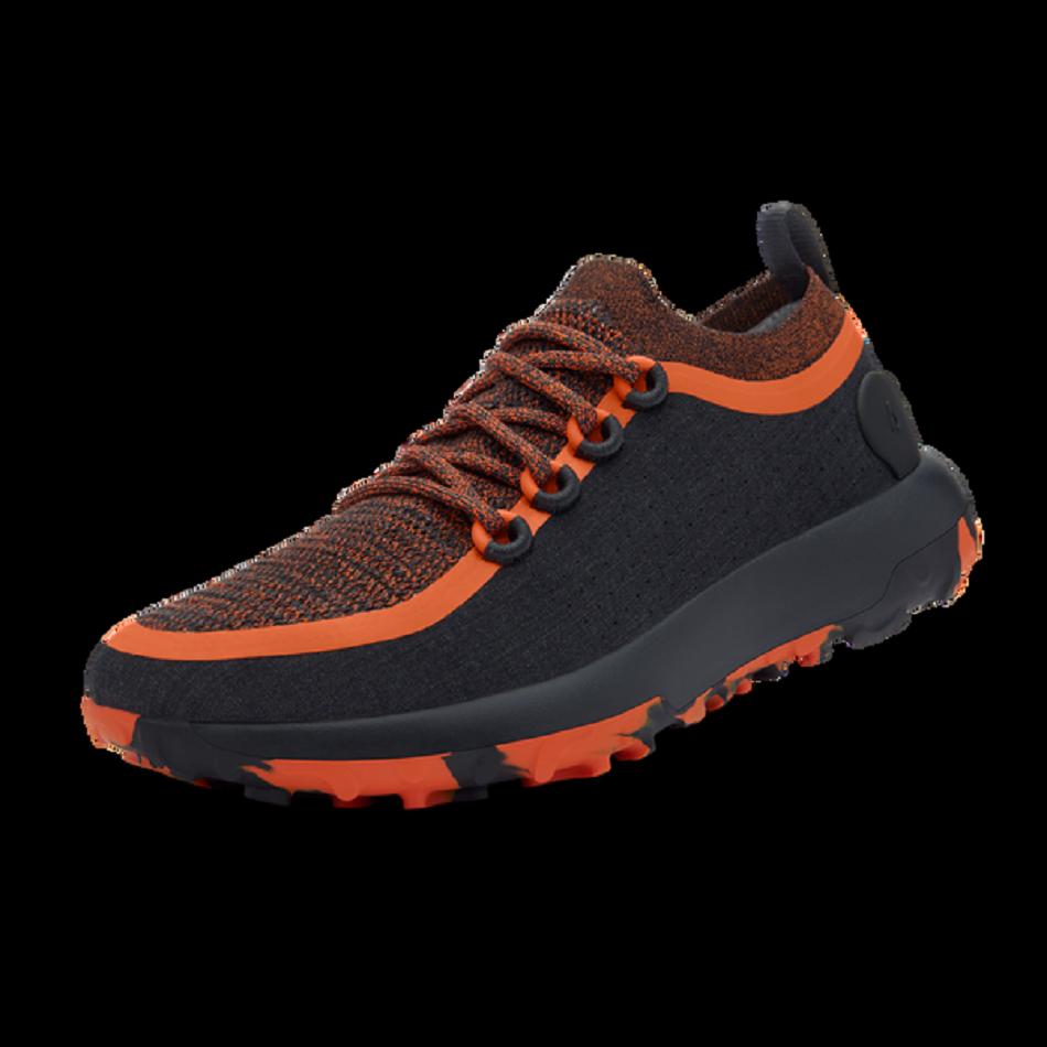 Men\'s Allbirds Trail Runners SWT Hiking Shoes Orange / Black | AUEGJ91608