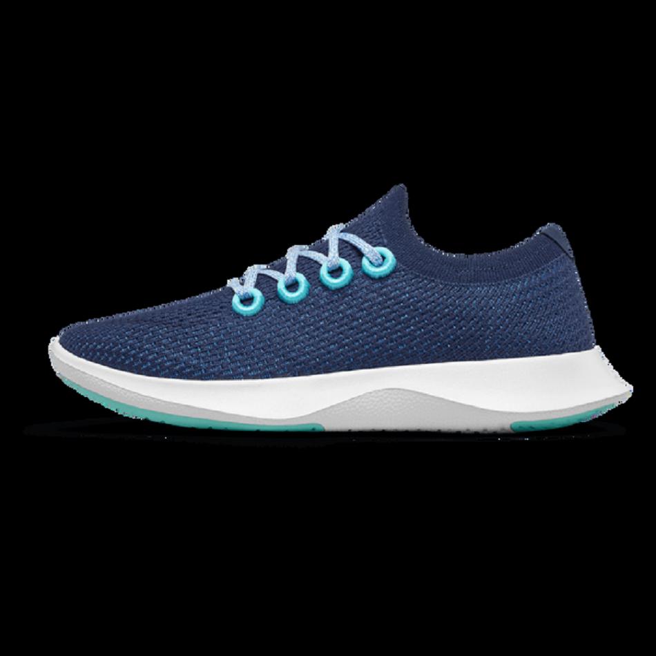 Men's Allbirds Tree Dasher 1 Running Shoes Blue | AAUDF35169