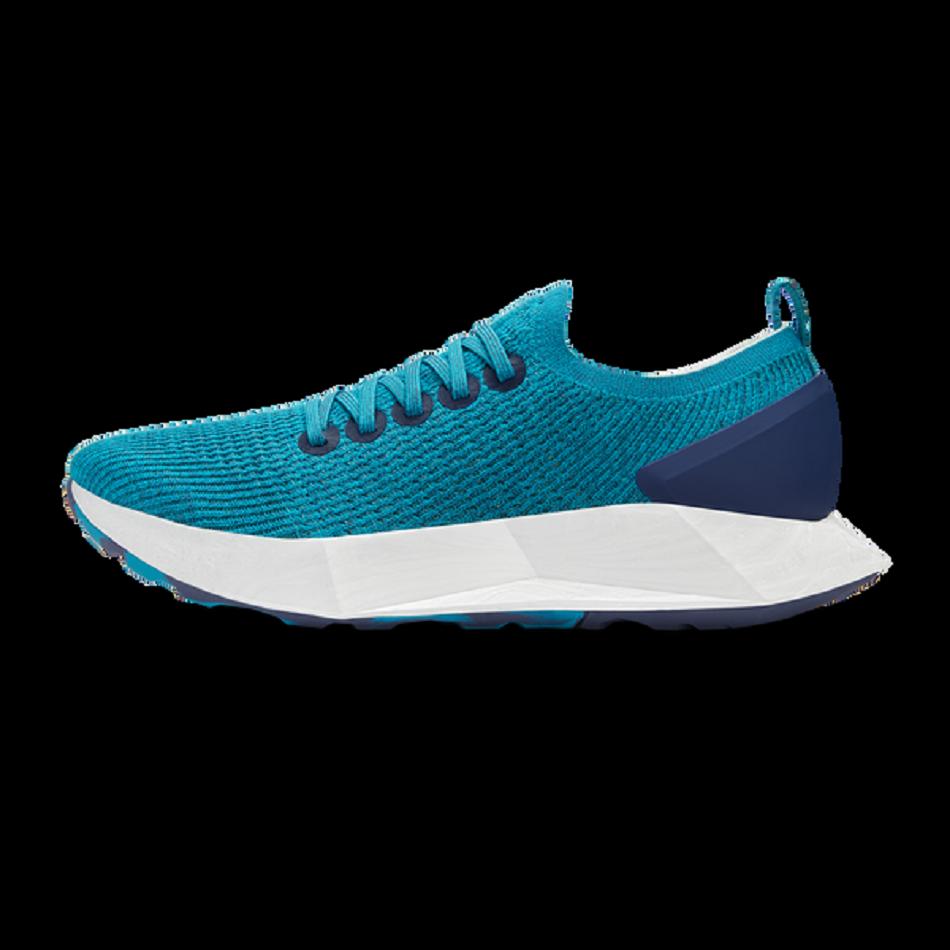 Men's Allbirds Tree Flyers Running Shoes Turquoise | ZAUMJ85282