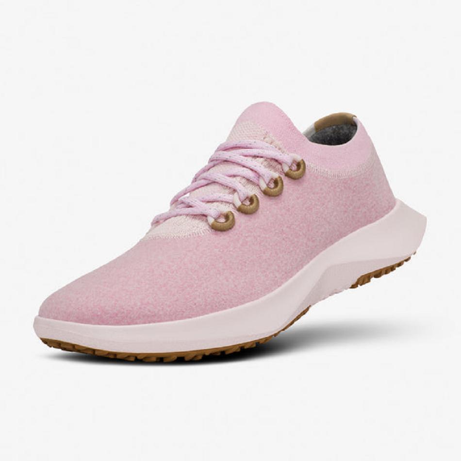 Men\'s Allbirds Wool Dasher Mizzles Waterproof Shoess Pink | LAUTR59009