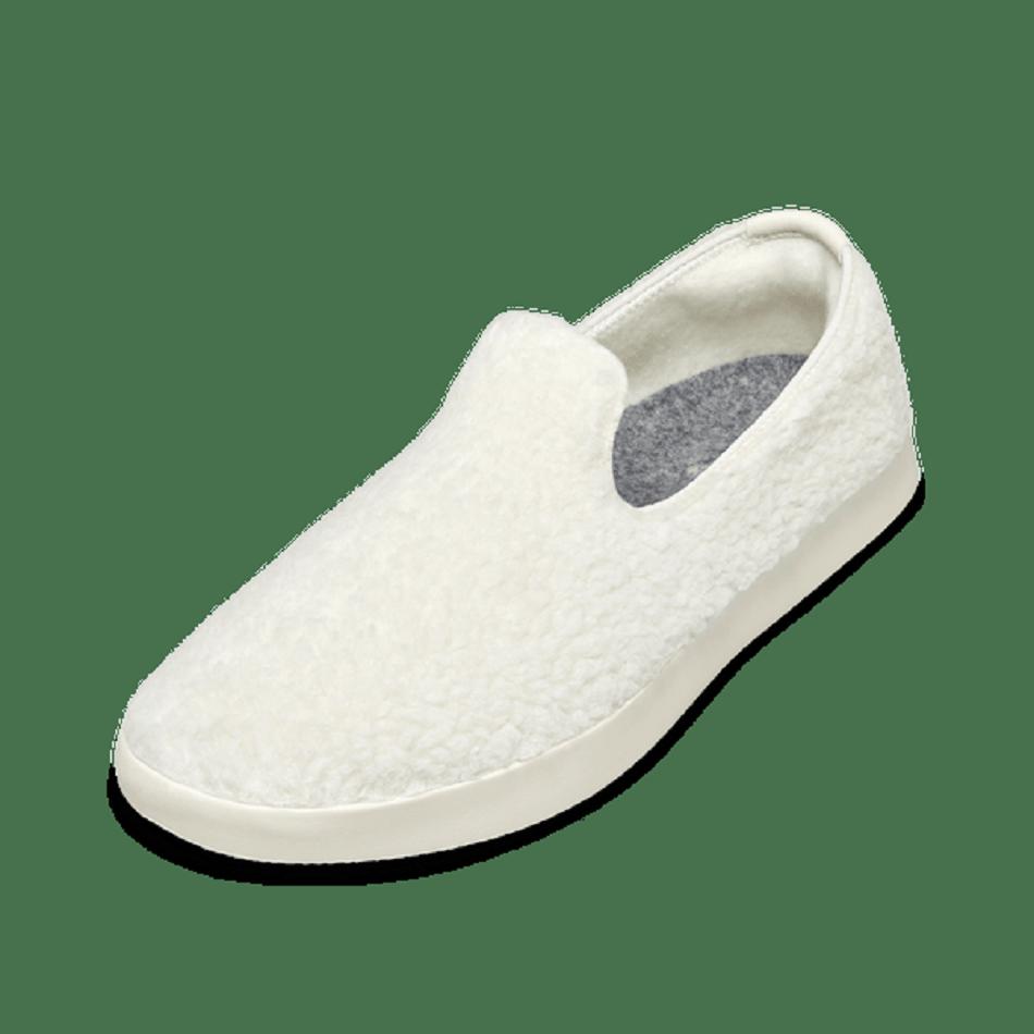 Men\'s Allbirds Wool Lounger Fluffs Slip-Ons White | PAUQX77842