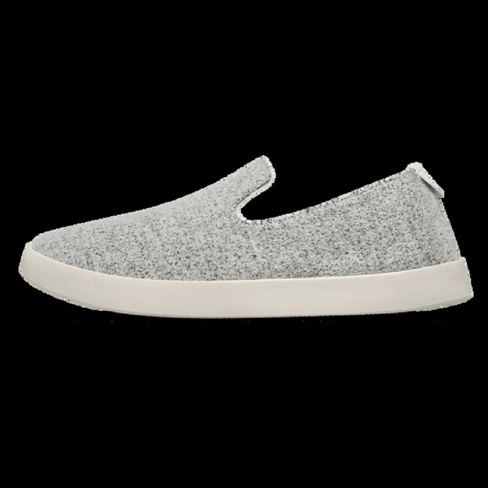 Men's Allbirds Wool Loungers Slip-Ons Grey | ZAUMJ98034