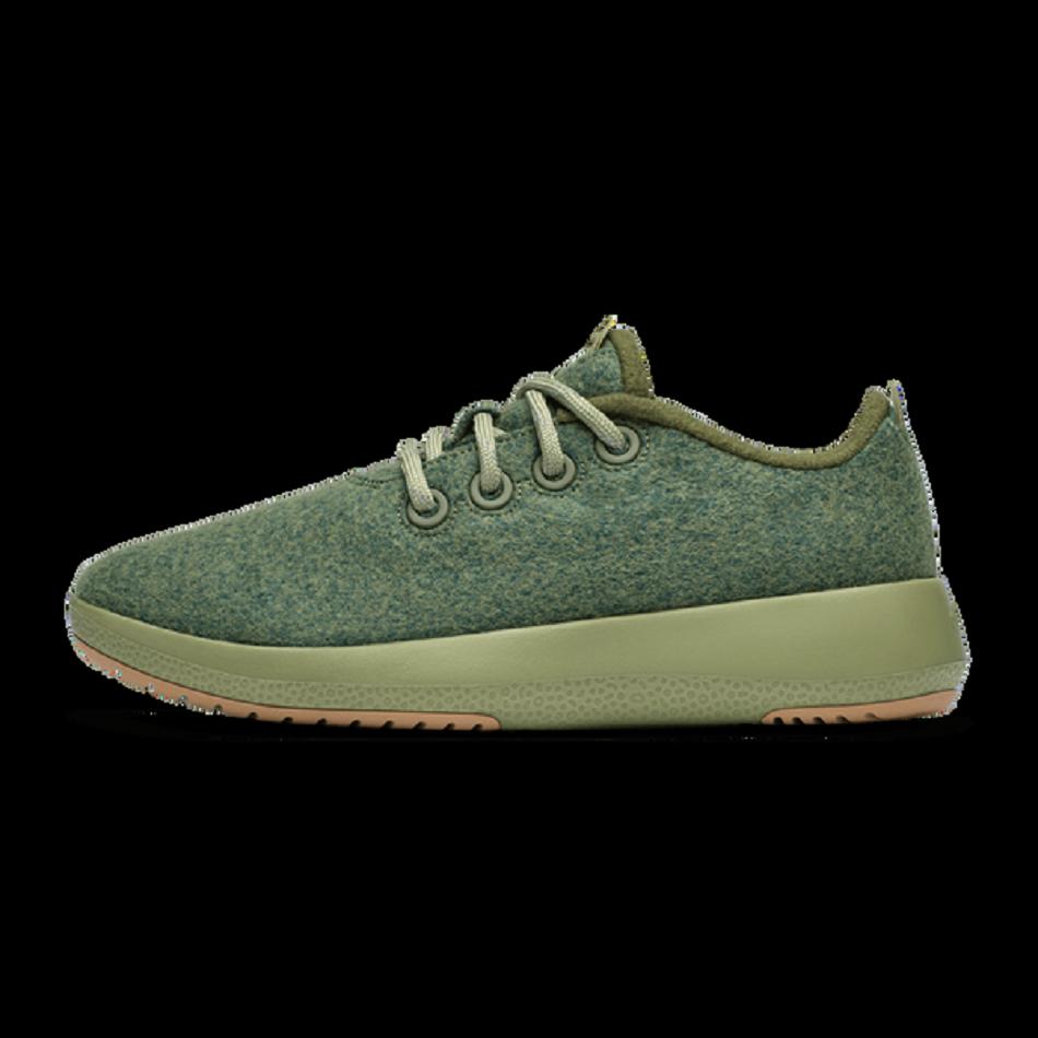 Men's Allbirds Wool Runner Mizzles Waterproof Shoess Green | TAUWZ76515