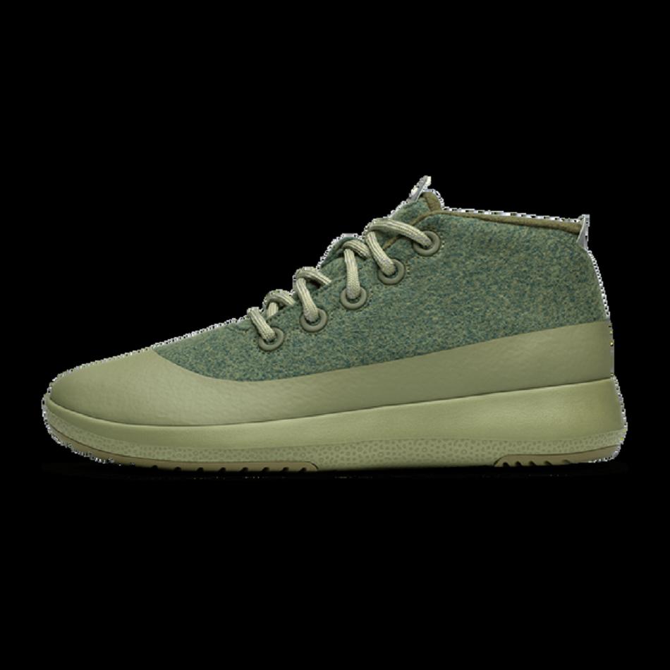 Men's Allbirds Wool Runner-up Mizzle Plus High Tops Green | AUNZX54071