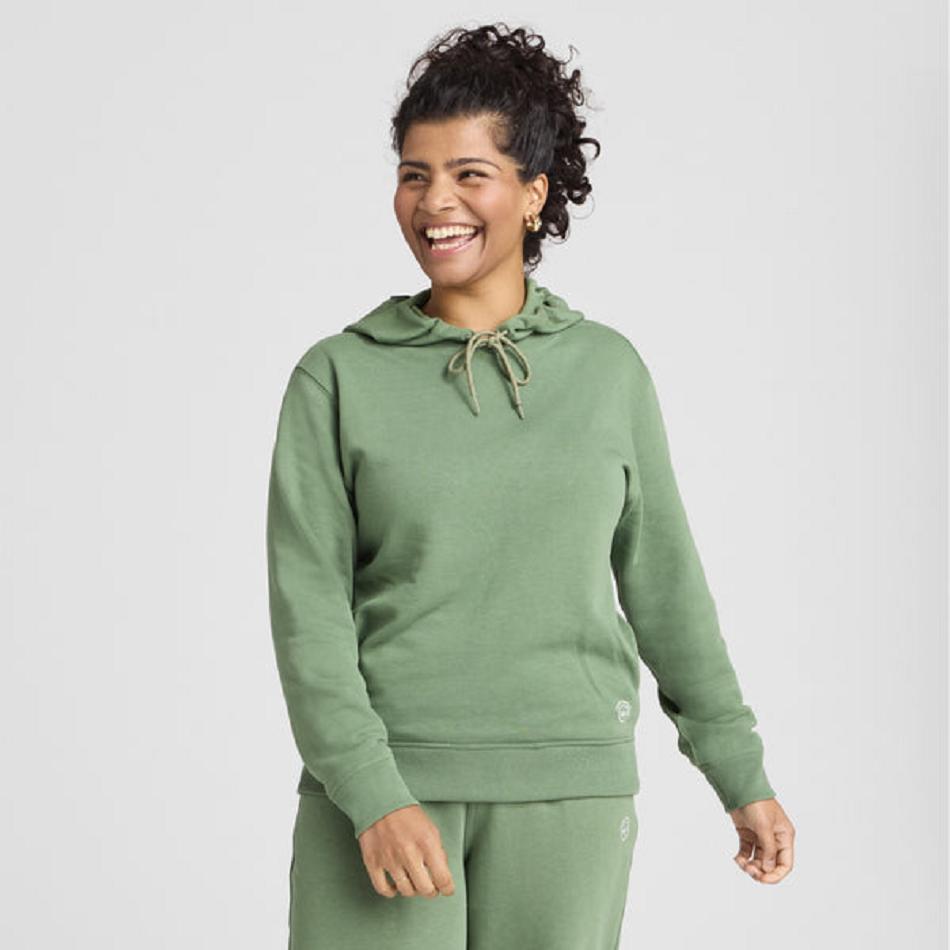 Women\'s Allbirds R&R Hoodie Sweatshirts Green | GAUUC35545