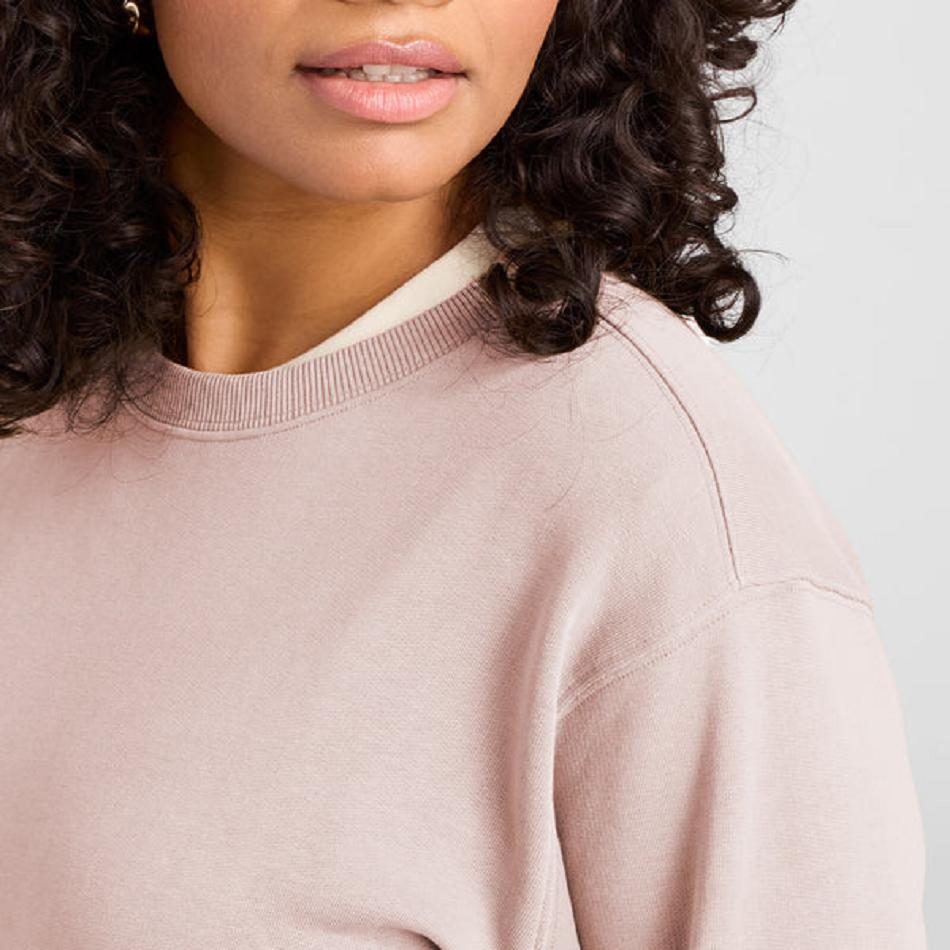 Women's Allbirds R&R Sweatshirt Sweatshirts Pink | ZAUNQ73495