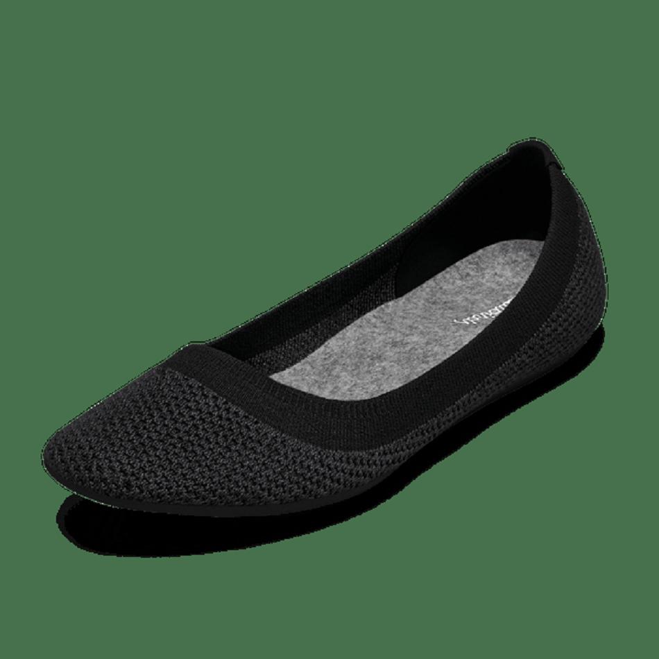 Women\'s Allbirds Tree Breezers Flats Black | SAUNY43671