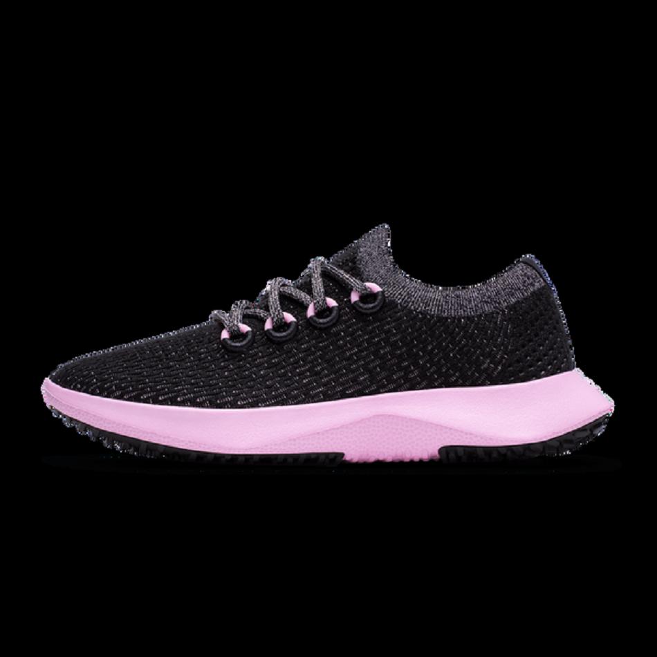 Women's Allbirds Tree Dasher 2 Running Shoes Black / Pink | AUICD17681