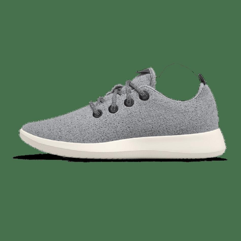 Women's Allbirds Wool Runners Sneakers White / Grey | UAUTG27893